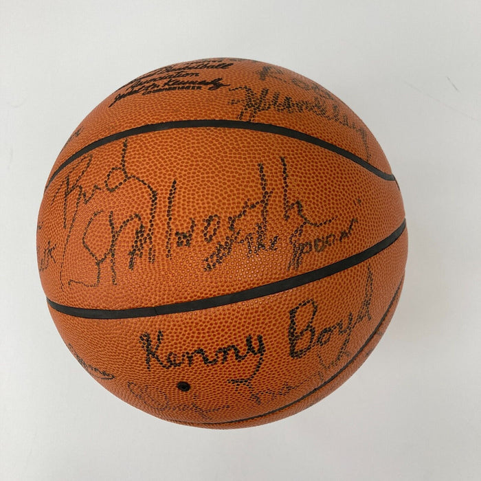 Pete Maravich Pistol Pete 1974-75 New Orleans Jazz Team Signed Basketball JSA