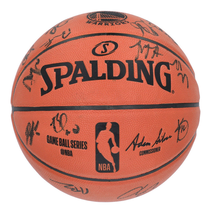 2020-21 Golden State Warriors Team Signed Basketball Stephen Curry PSA DNA COA