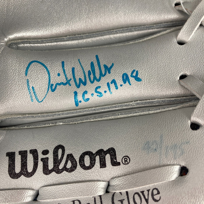 David Wells 1998 Perfect Game Signed Wilson Baseball Glove JSA COA