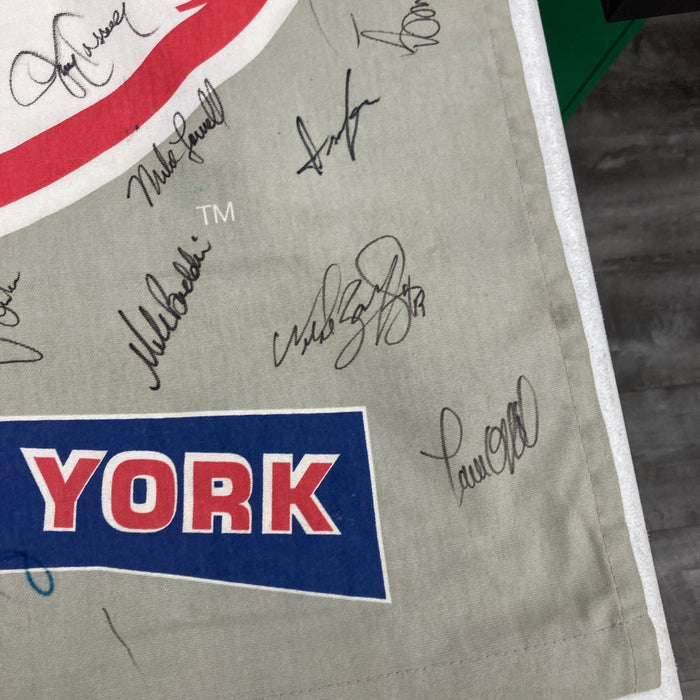 1998 New York Yankees World Series Champs Team Signed Large Pennant 44 Sigs JSA