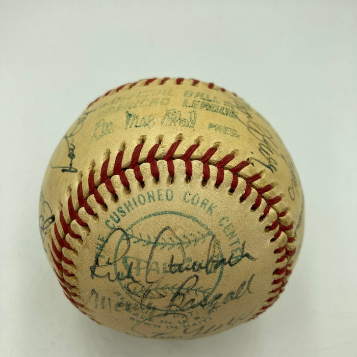 1975 Los Angeles Dodgers Team Signed Baseball Walt Alston Tommy Lasorda JSA COA