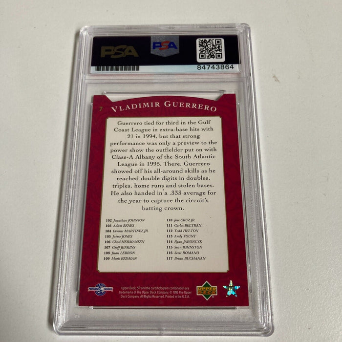 1995 Upper Deck SP Vladimir Guerrero Signed Autographed Rookie RC PSA DNA