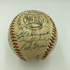 1956 Yankees World Series Champs Team Signed Baseball Mickey Mantle PSA DNA COA