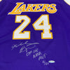 Kobe Bryant 2007-08 NBA MVP Signed Pro Cut Los Angeles Lakers Jersey UDA & BAS