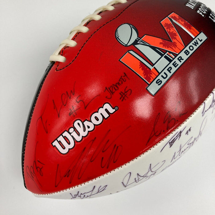 2021 Los Angeles Rams Super Bowl LVI Champs Team Signed Football 70 Sigs JSA COA