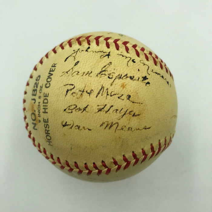 Legendary Hitting Coach Charley Lau 1954 Fort Lewis Military Signed Baseball