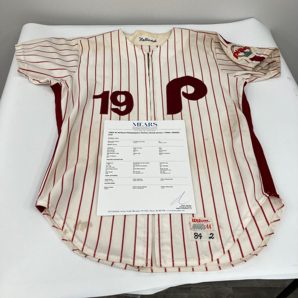 Al Holland 1984 Game Used Philadelphia Phillies Jersey MEARS A10 The Finest
