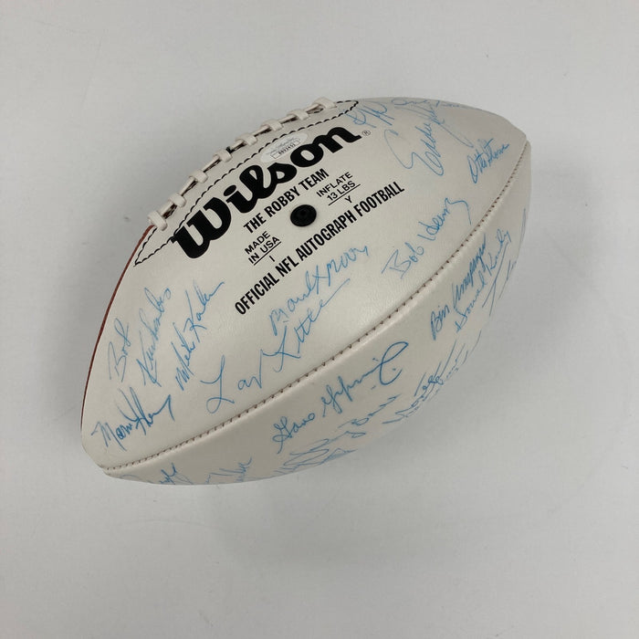 1972 Miami Dolphins Super Bowl Champs Team Signed Wilson Football 40+ Sigs JSA