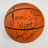 1985-86 Los Angeles Lakers Team Signed Basketball Abdul Jabbar Magic Johnson BAS