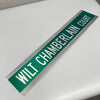 Wilt Chamberlain Signed 6x30 Street Sign Wilt Chamberlain Court PSA DNA COA