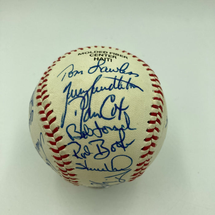 Beautiful 1987 St. Louis Cardinals NL Champs Team Signed Baseball Beckett COA