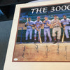 Stunning 3,000 Hit Club Signed Large Lithograph Photo 12 Sigs Willie Mays JSA