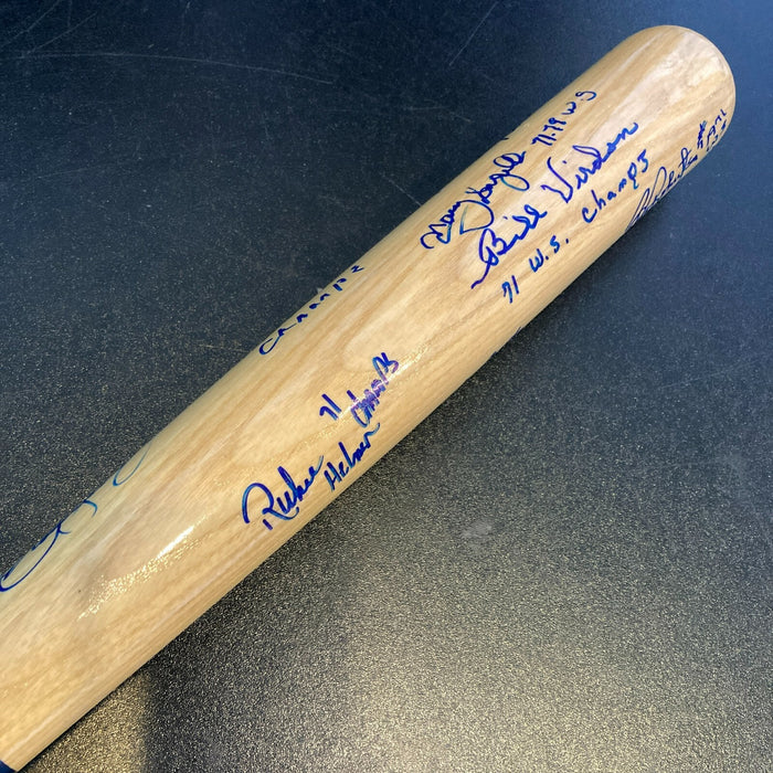 1971 Pittsburgh Pirates World Series Champs Team Signed Baseball Bat JSA COA