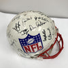 Quarterback Legends Signed Helmet 30 Sigs Johnny Unitas Len Dawson Beckett COA