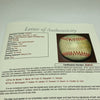 1957 New York Yankees AL Champs Team Signed Baseball Mickey Mantle JSA COA