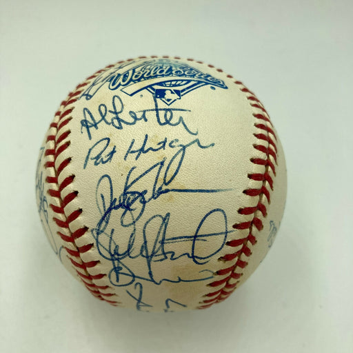 1993 Toronto Blue Jays World Series Champs Team Signed Baseball 32 Sigs JSA COA