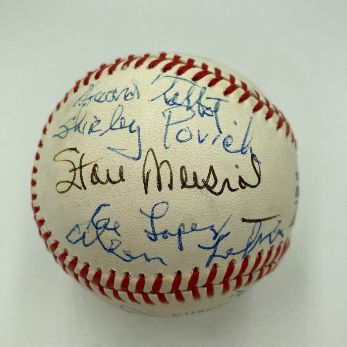 Hall Of Fame Veterans Committee Signed Baseball Ted Williams Stan Musial JSA