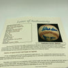 Hank Aaron & Sadaharu Oh Signed Vintage National League Baseball With JSA COA