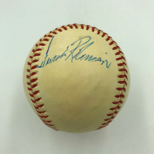 1977 Frank Robinson Playing Days Single Signed AL Macphail Baseball With JSA COA
