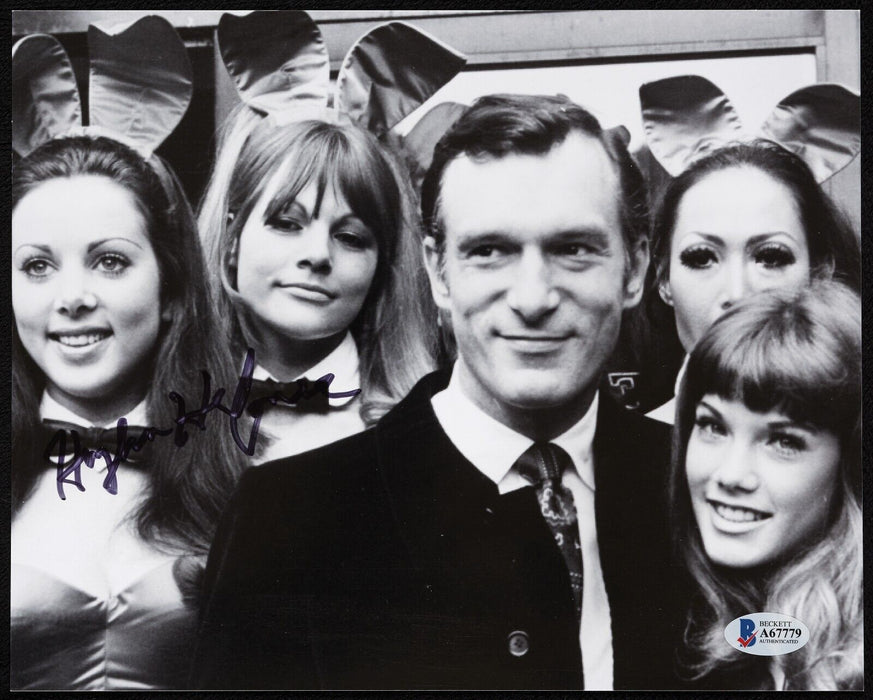 Hugh Hefner Signed Autographed 8x10 Playboy Photo Beckett COA