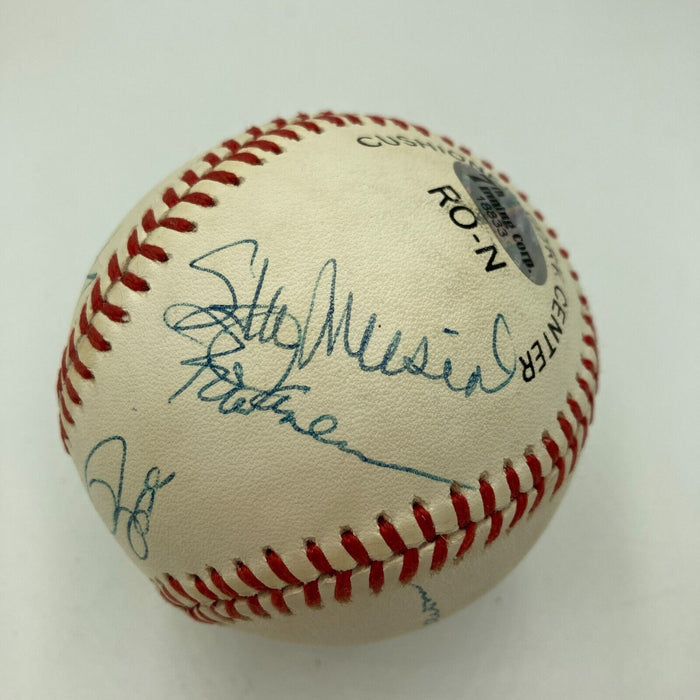 Willie Mays Hank Aaron Stan Musial 3,000 Hit Club Signed Baseball 8 Sigs JSA COA