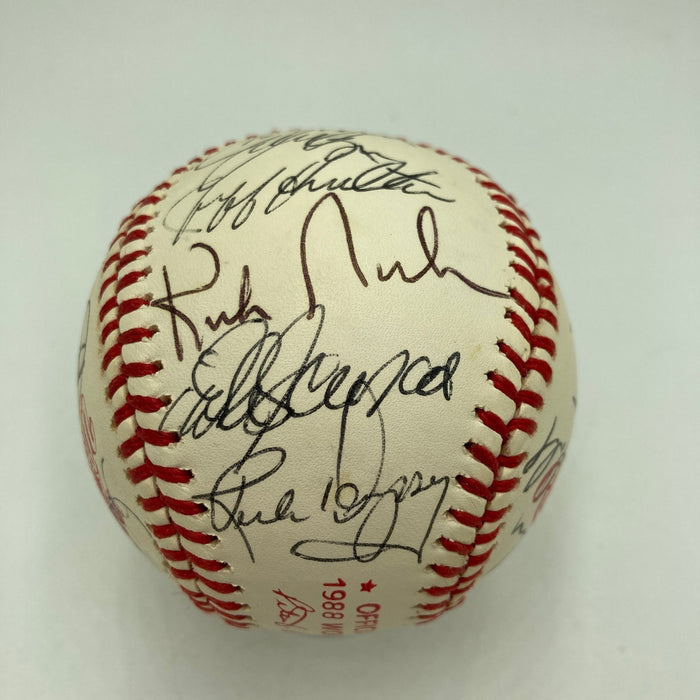 1988 Los Angeles Dodgers World Series Champs Team Signed W.S. Baseball JSA COA