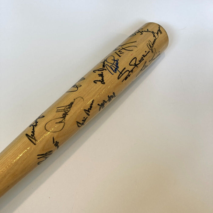 1992 Cincinnati Reds Team Signed Baseball Bat 26 Sigs Barry Larkin JSA COA