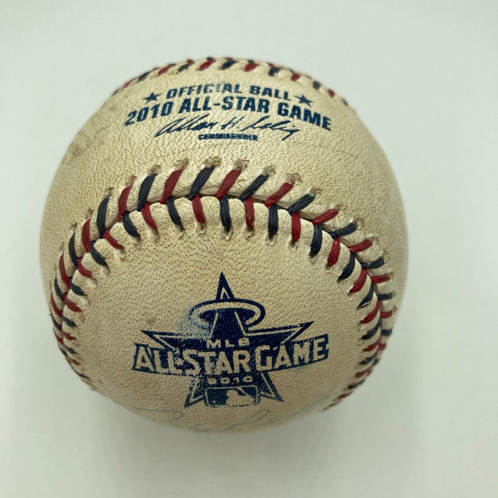 Derek Jeter & Andy Pettitte Signed Game Used 2010 All Star Game Baseball Steiner