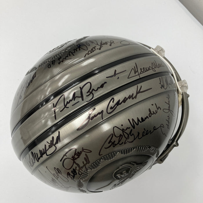 Beautiful 1972 Miami Dolphins Super Bowl Champs Team Signed Pewter Helmet JSA