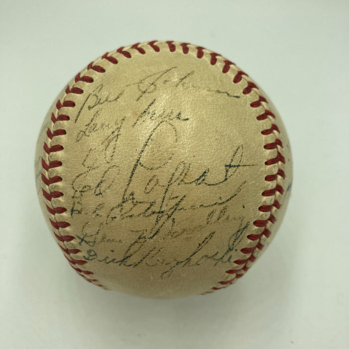 1949 New York Yankees World Series Champs Team Signed Baseball PSA DNA COA