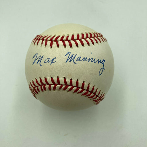 Max Manning Signed Official Major League Baseball Negro League Legend JSA COA
