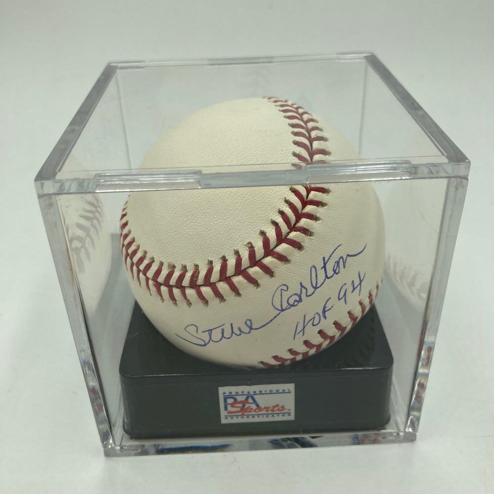 Steve Carlton HOF 1994 Signed Major League Baseball PSA DNA Graded 10 GEM MINT