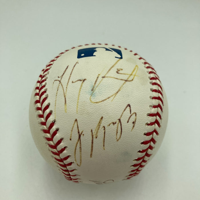 Pedro Martinez #45 Hanley Ramirez & Jose Reyes Signed MLB Baseball JSA COA