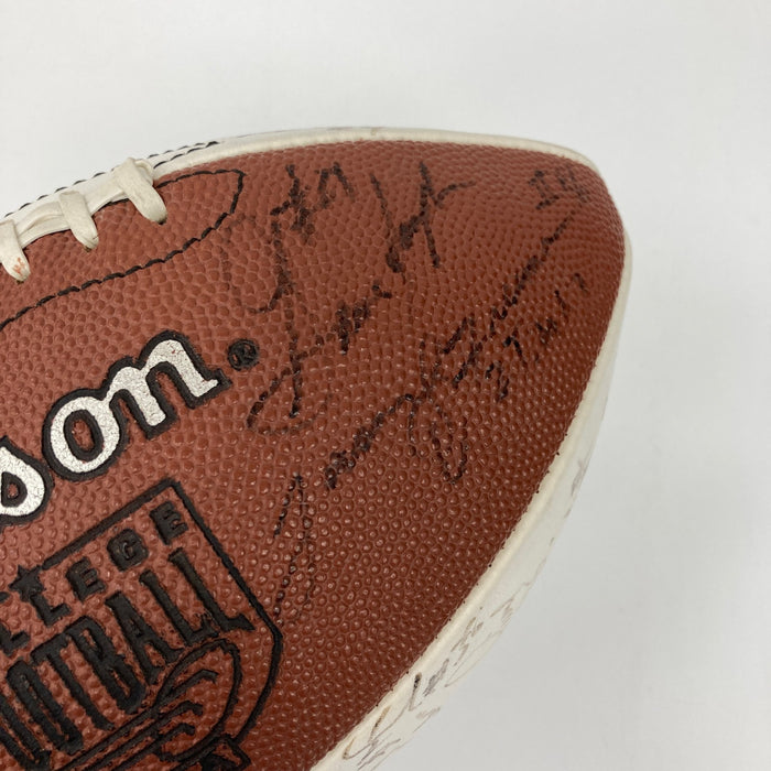 1998 Oklahoma Sooners Team Signed Football PSA DNA COA