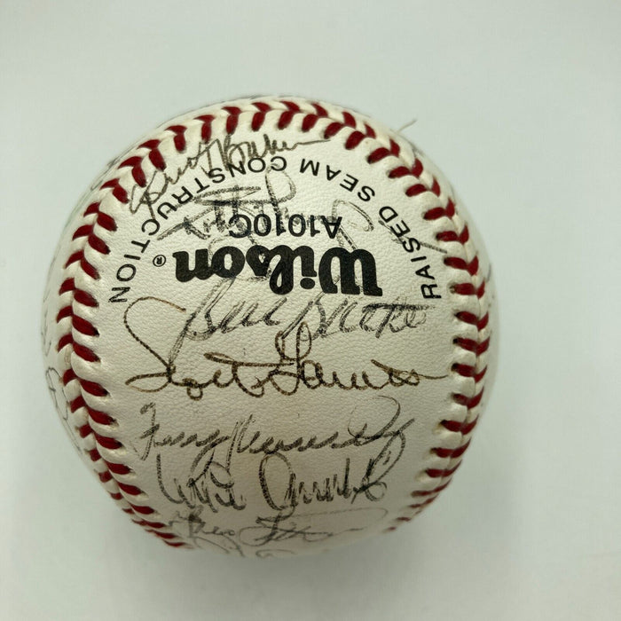 1989 San Francisco Giants NL Champs Team Signed Baseball With Willie Mays