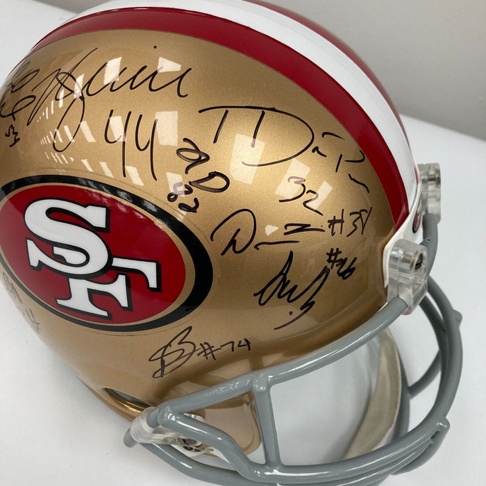 2022 San Francisco 49ers Team Signed Full Size Helmet 32 Sigs PSA DNA COA