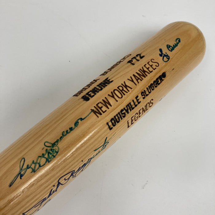 Mickey Mantle New York Yankees HOF Legends Multi Signed Baseball Bat PSA DNA COA