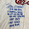 Stan Musial Signed Heavily Inscribed STATS St. Louis Cardinals Jersey JSA COA