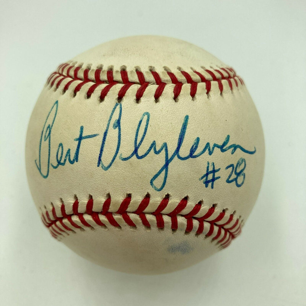 Bert Blyleven #28 Signed Autographed Major League Baseball With JSA COA