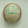 Beautiful 1977 Hall Of Fame Induction Multi Signed Baseball 23 Sigs JSA COA