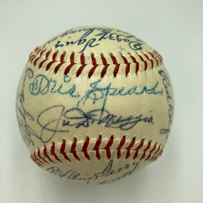 Stunning 1955 Hall Of Fame Induction Signed Baseball 25 Sigs Jimmie Foxx JSA COA