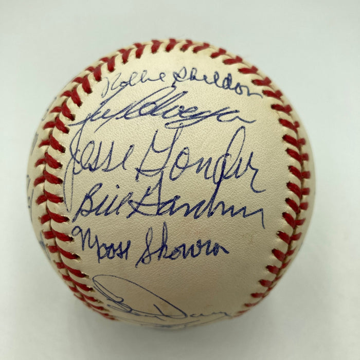 1961 New York Yankees World Series Champs Team Signed Baseball Mickey Mantle JSA