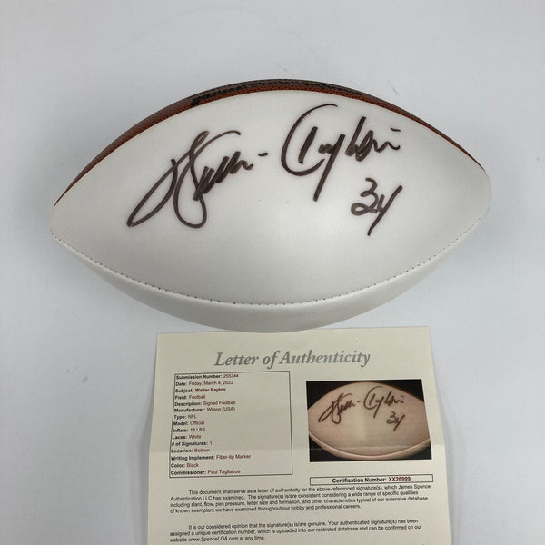 Walter Payton Signed Wilson Official NFL Game Football JSA COA