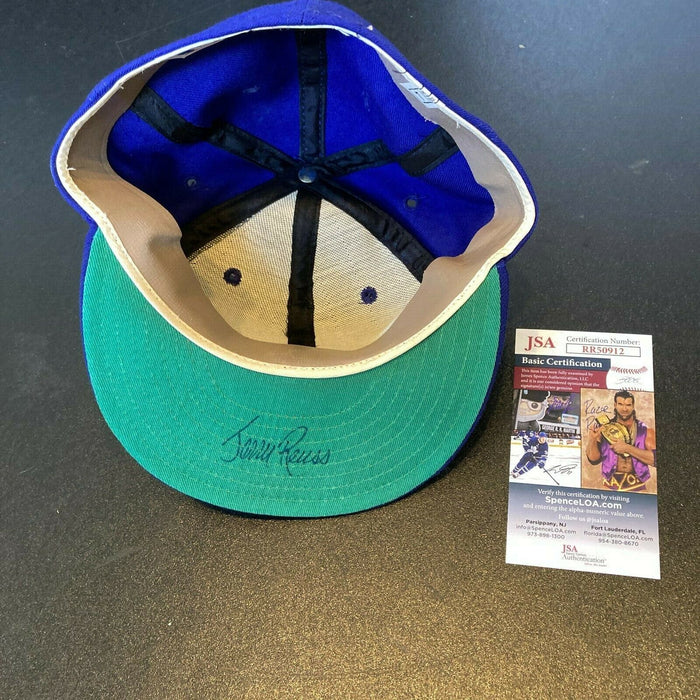 Jerry Reuss Signed 1970's Los Angeles Dodgers Game Model Baseball Hat JSA COA