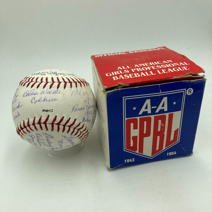 Rare A League Of Their Own AAGPBL  Multi Signed Baseball 23 Signatures