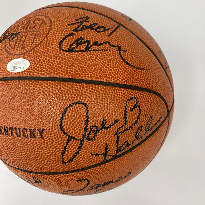 1977-1978 Kentucky Wildcats NCAA Champs Team Signed Basketball JSA COA