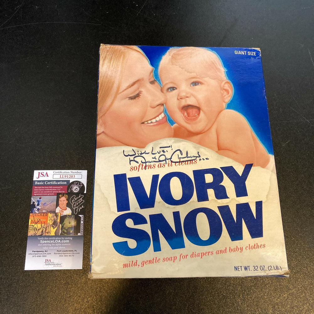 Marilyn Chambers "With Lust" Signed Vintage 1970's  Ivory Snow Box With JSA COA