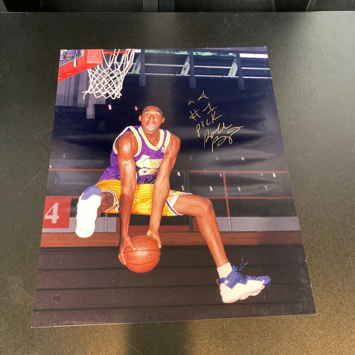 Earliest Known Kobe Bryant "L.A. Lakers #1 Pick" Signed 16x20 Photo JSA COA