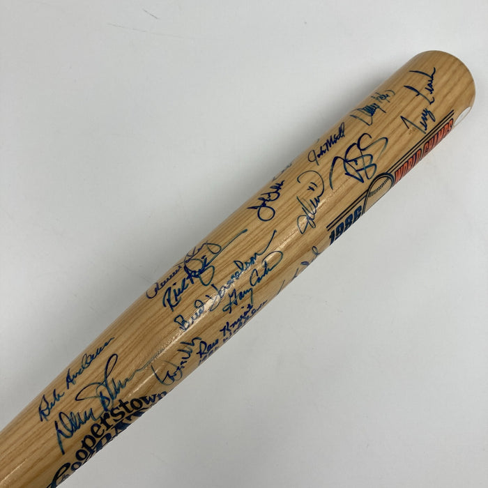 1986 New York Mets World Series Champs Team Signed Bat 39 Sigs Steiner COA