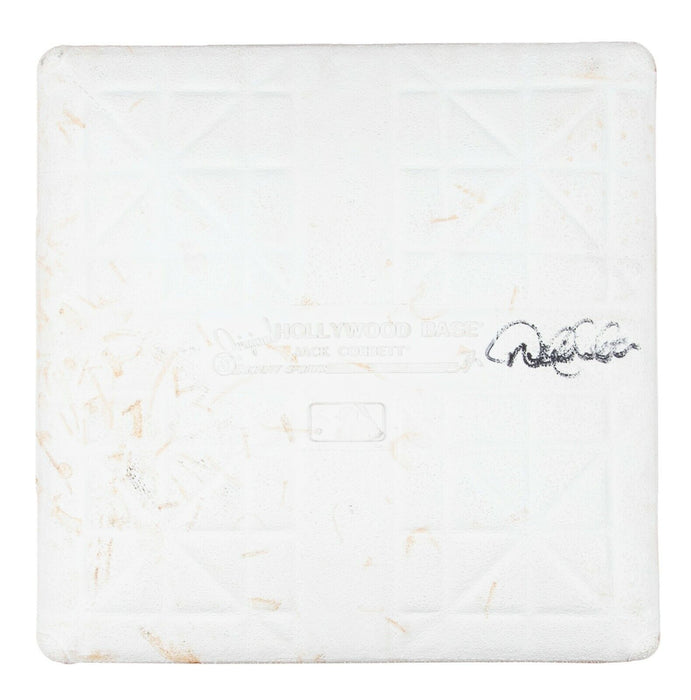 Derek Jeter Signed 2008 Yankee Stadium Final Season Game Used Base Steiner COA